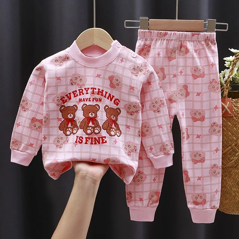 0-1-2-3-4-Years-Old-Children-s-Underwear-Set-Autumn-Home-Clothes-Printed-Cartoon-1
