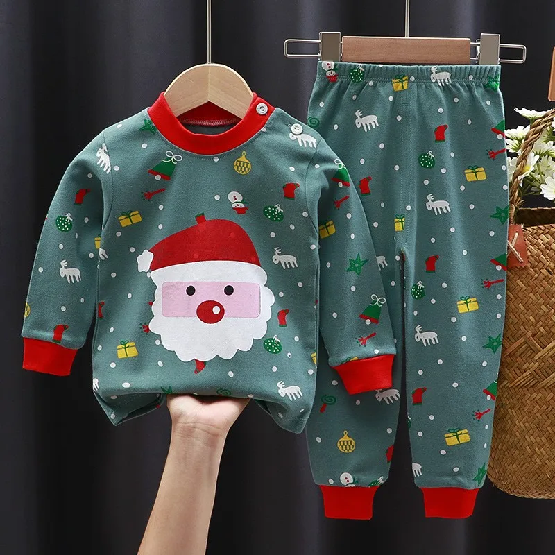 0-1-2-3-4-Years-Old-Children-s-Underwear-Set-Autumn-Home-Clothes-Printed-Cartoon-3