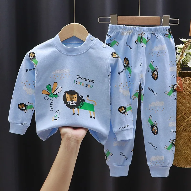 0-1-2-3-4-Years-Old-Children-s-Underwear-Set-Autumn-Home-Clothes-Printed-Cartoon-4