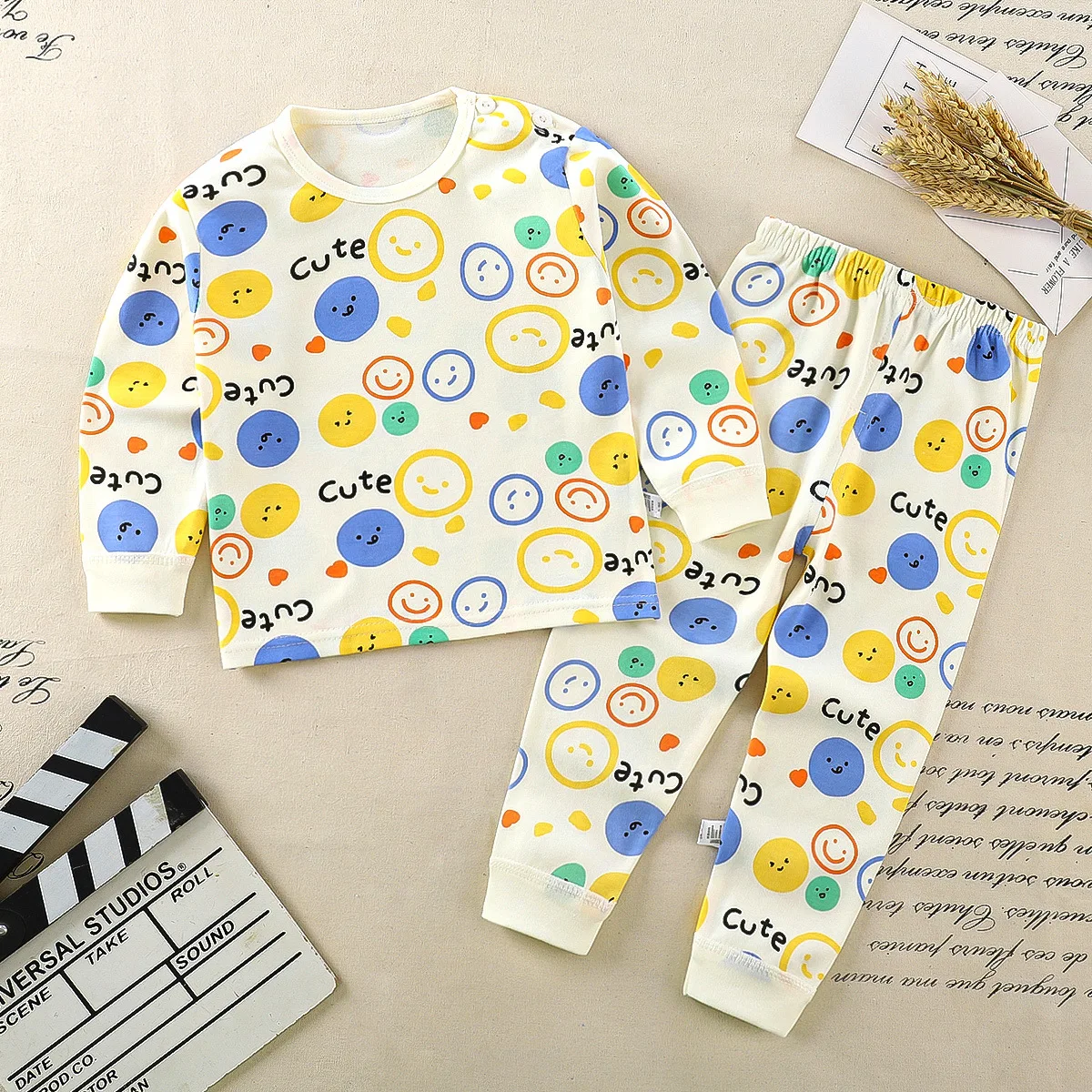 0-4-Year-Old-Baby-Clothes-Cartoon-Pajamas-Set-Children-Long-Sleeve-Home-Clothes-Tops-Pants-4