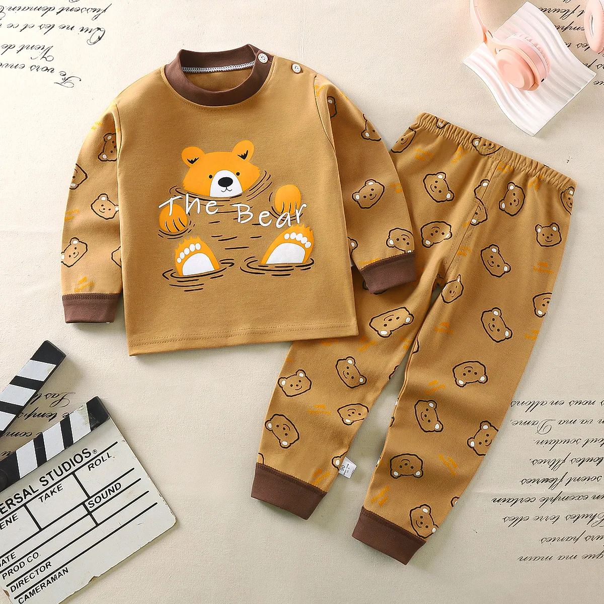 0-4-Year-Old-Baby-Clothes-Cartoon-Pajamas-Set-Children-Long-Sleeve-Home-Clothes-Tops-Pants