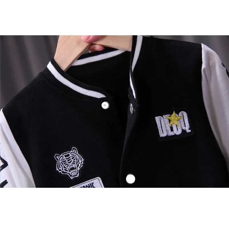 2023-New-Kids-Baseball-Clothing-Sets-Boys-Girls-Casual-Sports-Suit-Coat-Pant-2Pcs-Spring-Autumn-4