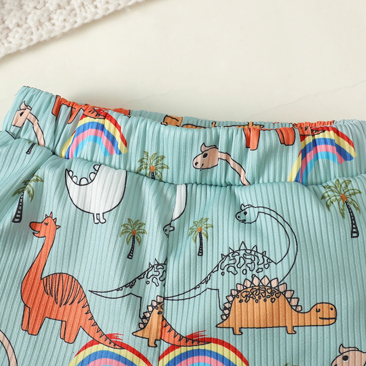 2pcs-Baby-Boys-Cute-Dinosaur-And-Tiger-Graphic-Print-T-shirt-Shorts-Set-Clothes-3