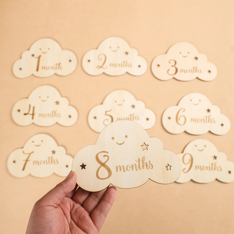 8pc-set-Wooden-Baby-Milestone-Card-For-Newborn-Cute-Cloud-Shape-Photography-Props-Accessories-Month-Cards-2