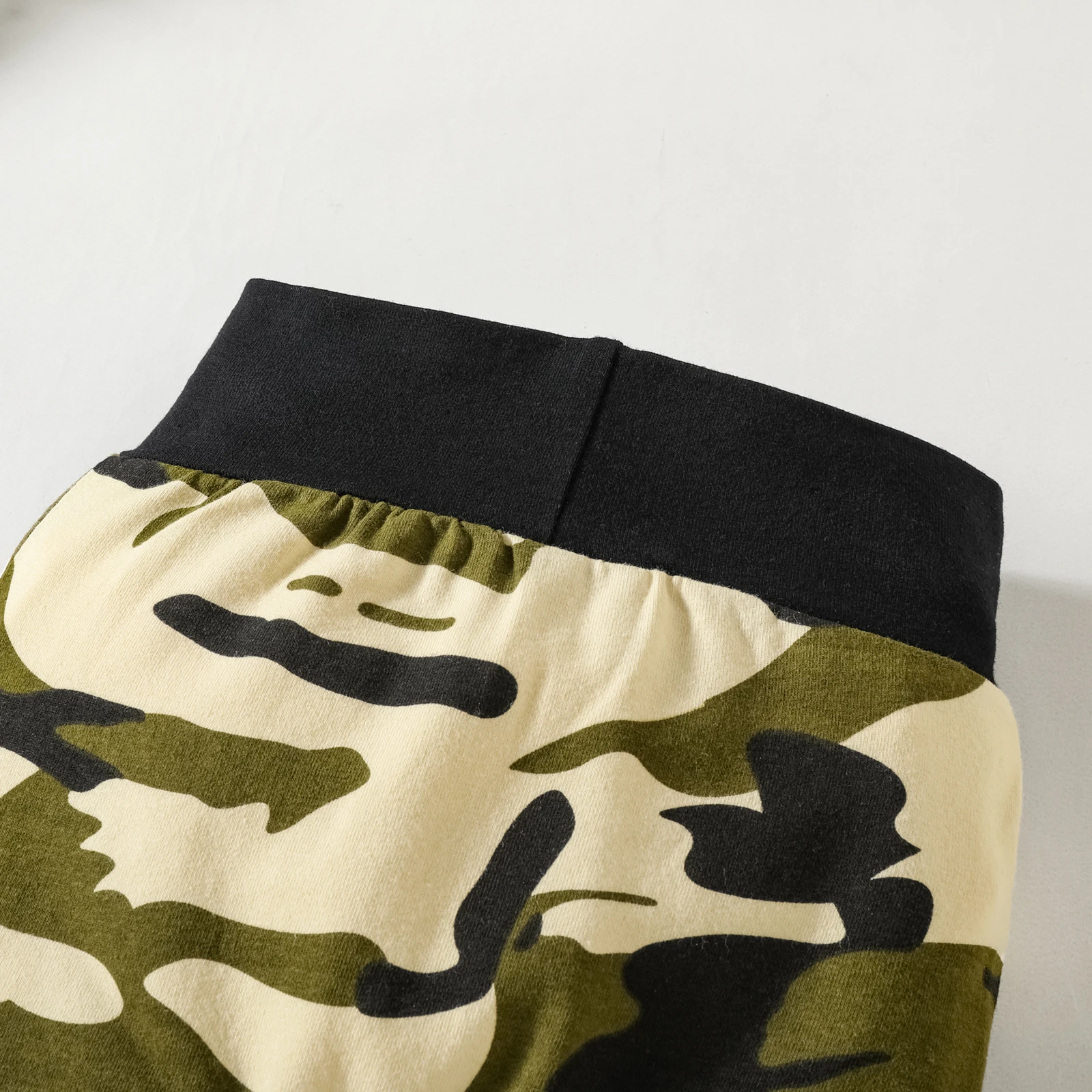 Baby-Boys-New-Army-Green-Camouflage-Letter-Print-Hooded-Long-Sleeve-Top-Trousers-Two-piece-Set-5