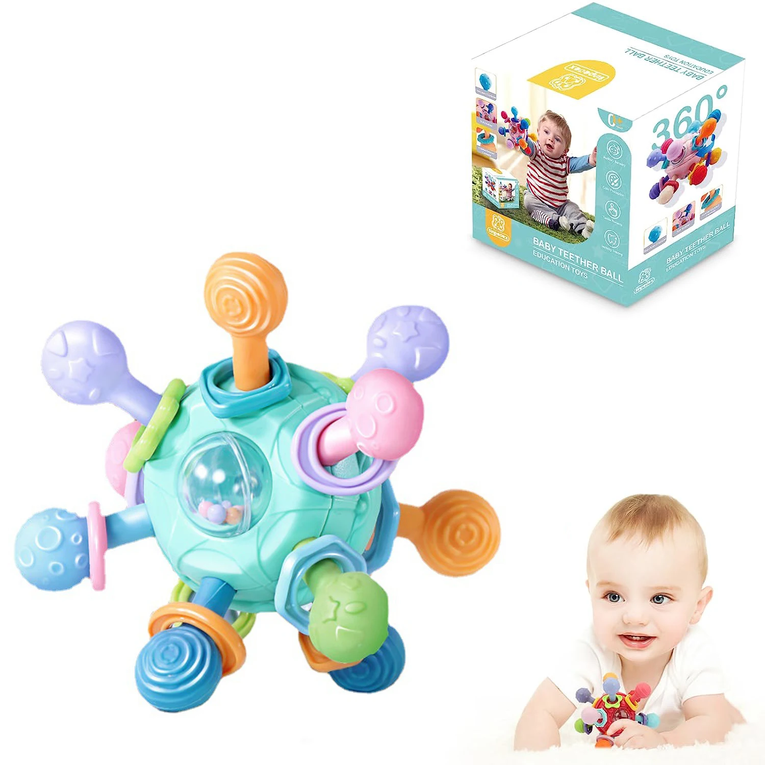 Baby-Teething-Toys-Silicone-Ball-Shape-Design-Sensory-Toys-For-Baby-0-12-Months-Grasp-Rattle