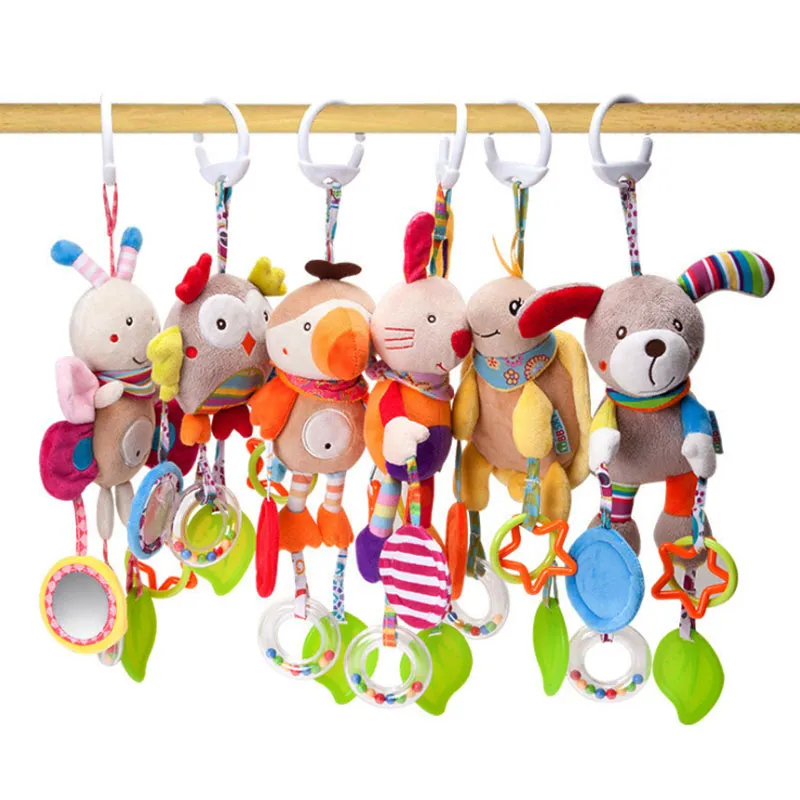 Good-Quality-Newborn-Baby-Rattles-Plush-Stroller-Cartoon-Animal-Toys-Baby-Mobiles-Hanging-Bell-Educational-Baby
