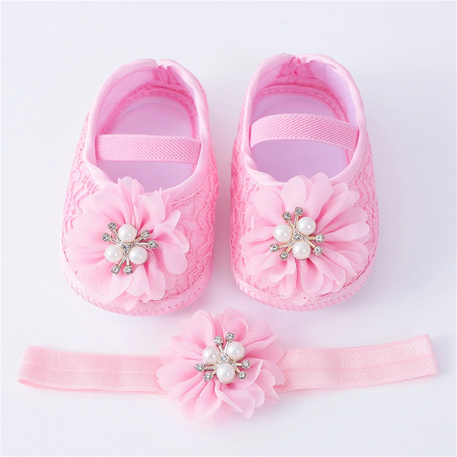 Infant-Baby-Girls-Flats-and-Headband-Soft-Sole-Non-slip-Pearl-Flower-Princess-Wedding-Dress-Walking-4