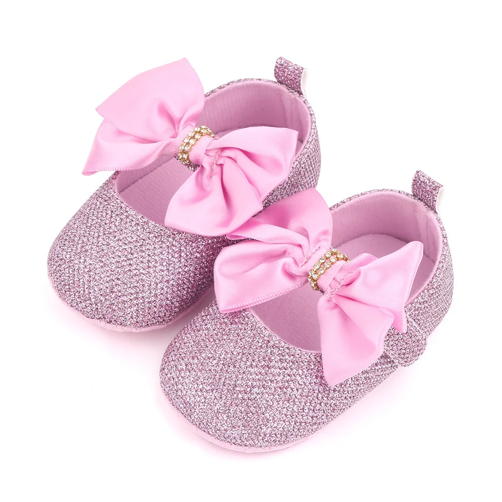 New-Fashion-Baby-Girl-Shoes-Pink-Bling-Rhinestone-Newborn-Infant-Footwear-Toddler-Mary-Jane-Flats-for