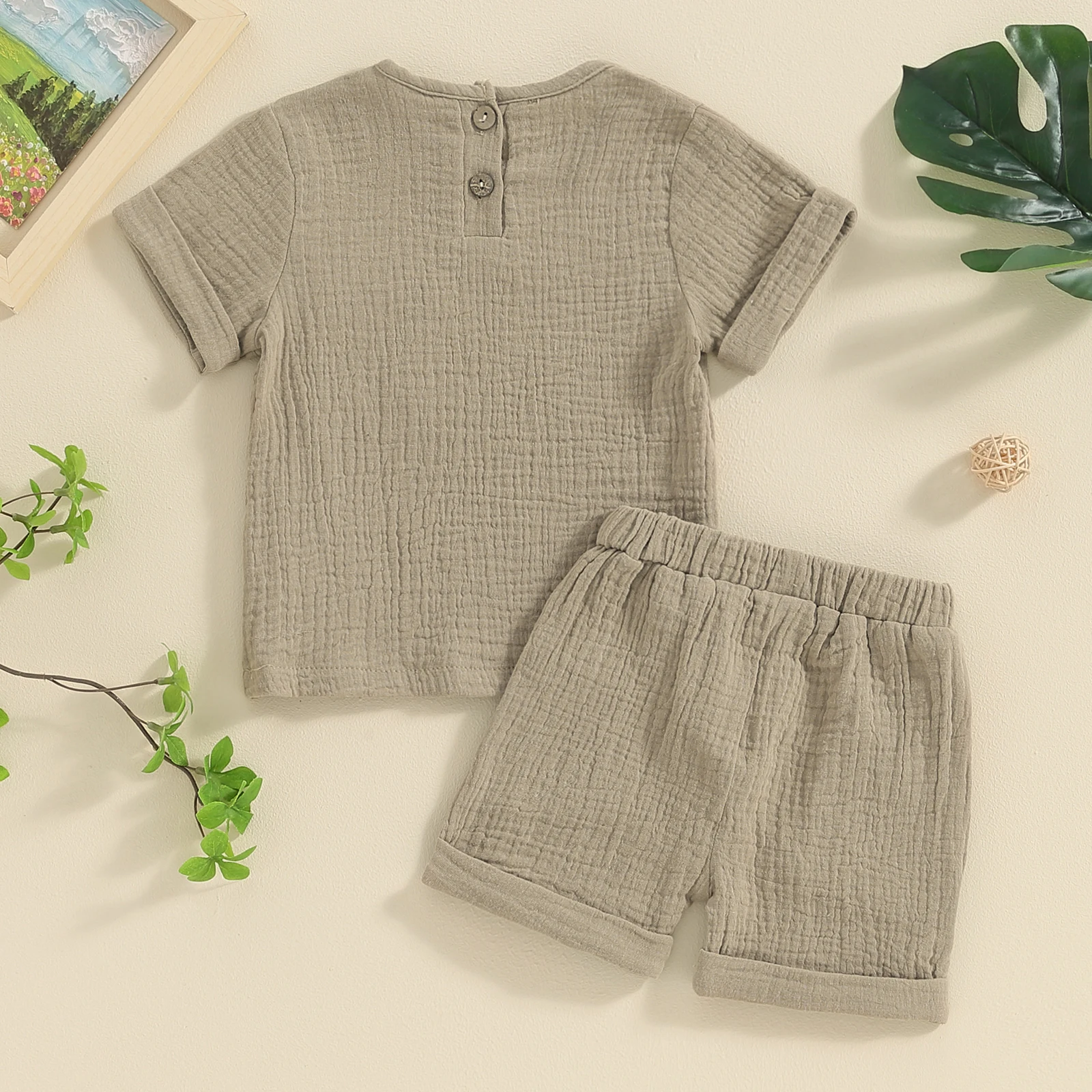 Summer-Infant-Baby-Boys-Shorts-Tracksuits-Sets-Kids-Linen-Short-Sleeve-Crewneck-Button-Tops-Shorts-Clothing-4