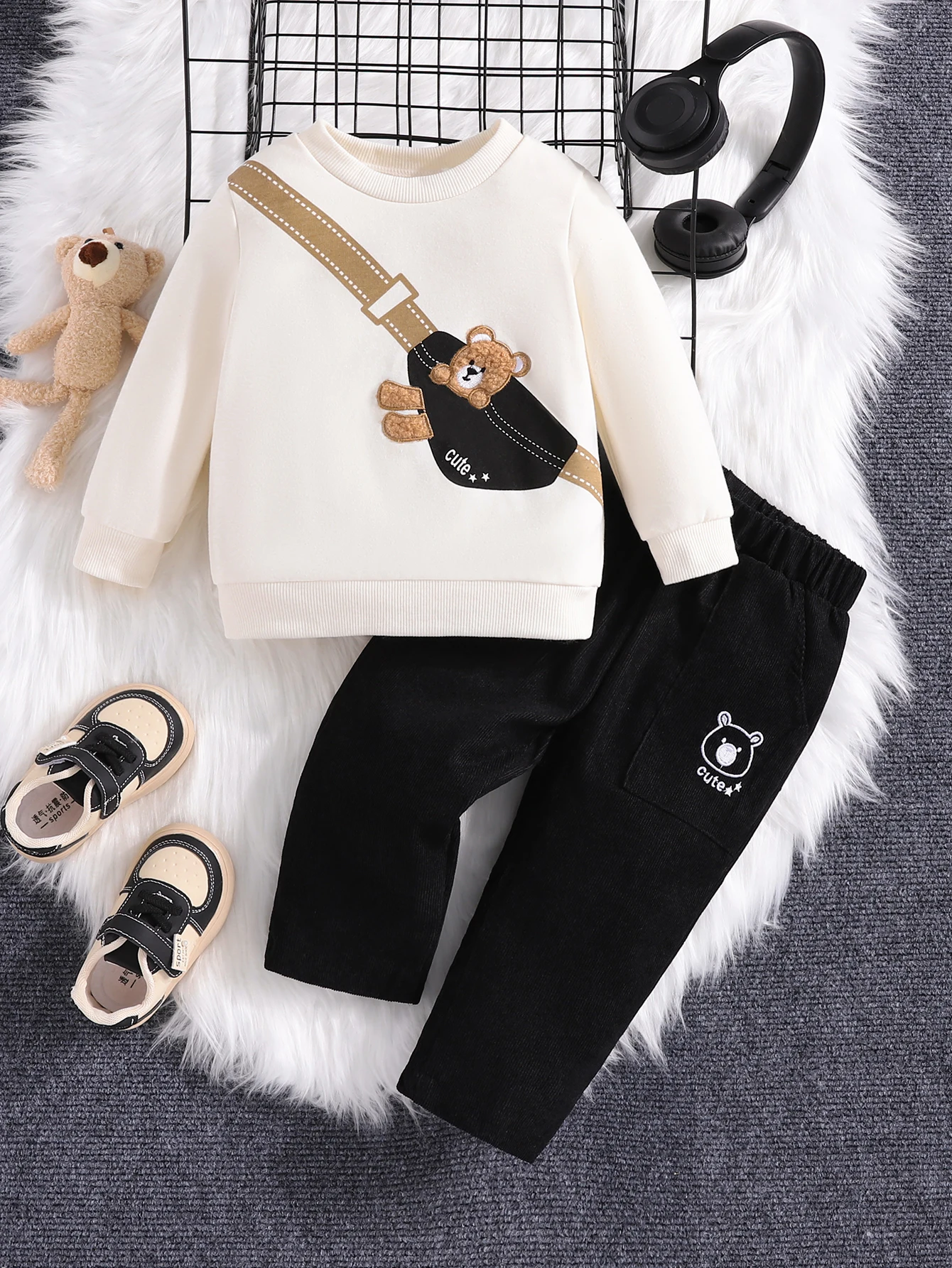 Winter-Warm-Baby-Girl-Clothes-Set-Cartoon-Bear-Long-Sleeve-Top-Pant-Infant-Newborn-2Pcs-Cute
